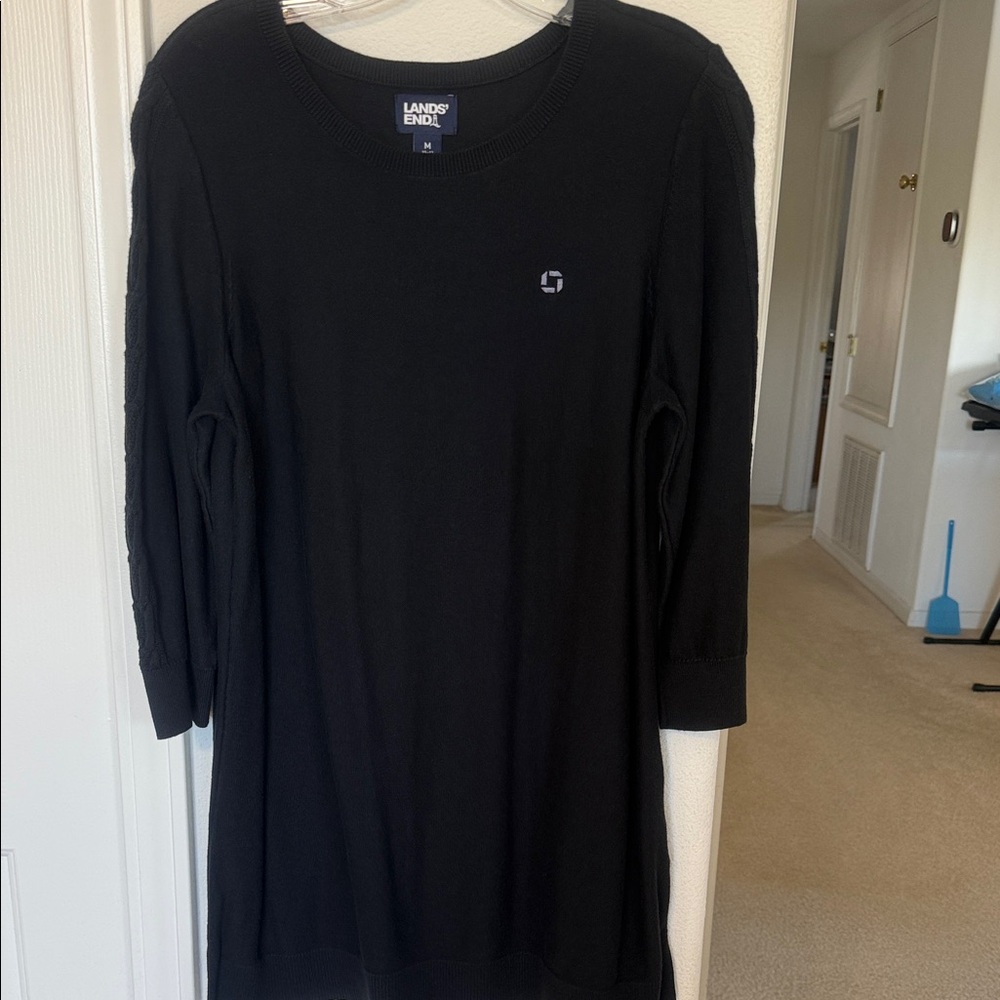 Lands' End Black Sweater- Chase